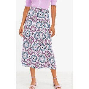 Ann Taylor LOFT Linen Blend Wrap Skirt Size 6